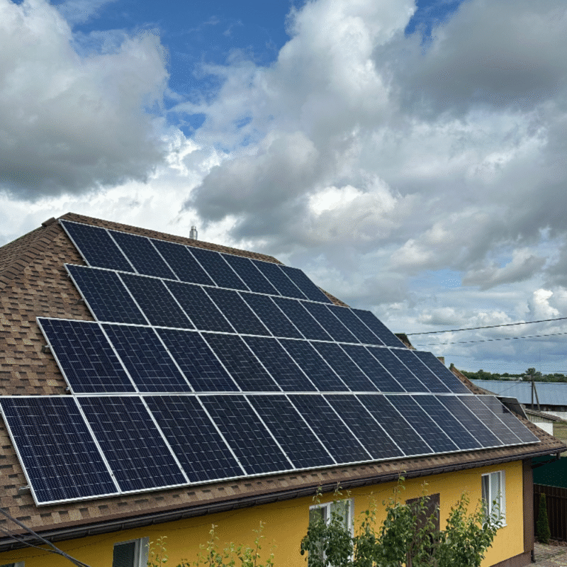 Гібридна сонячна електростанція 85 кВт (Longi Solar + Deye + Huawei + ВМС система)